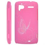 Butterflies Cover for HTC Sensation (Pink)
